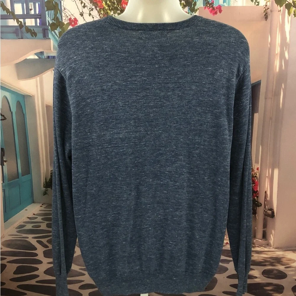 J. Crew Heather Blue Crewneck Sweater